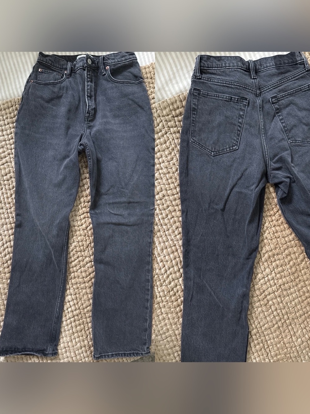 Abercrombie & Fitch Women’s Denim 90’s Straight Ultra High Rise 28 Short Black